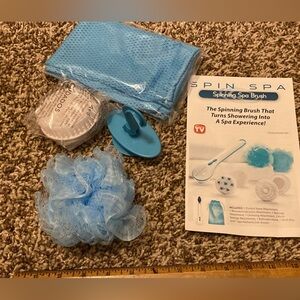 Spin Spa brush attachments and a